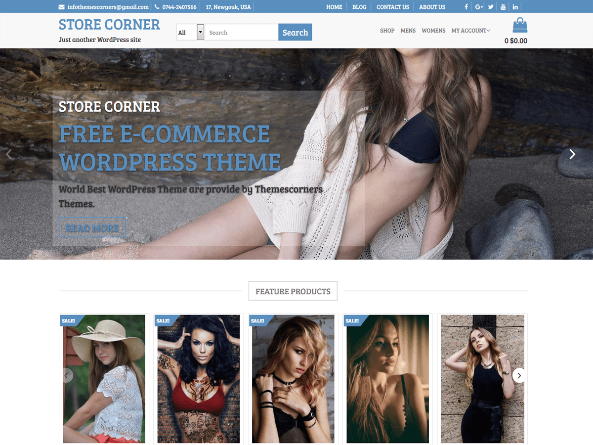 Store Corner WordPress theme screenshot